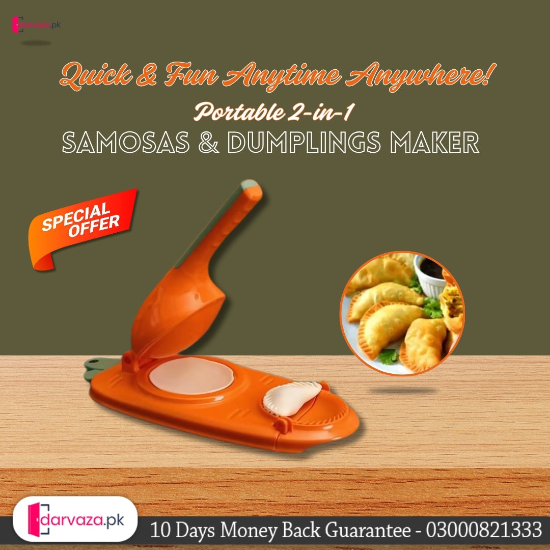 Portable 2 in 1 Samosa and Dumpling Maker for Kids Adult Use