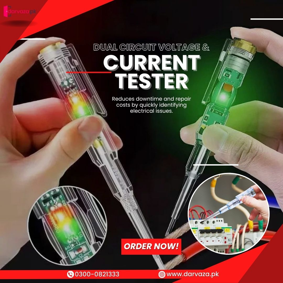 Dual Circuit Electrical Voltage and Current Tester Pen