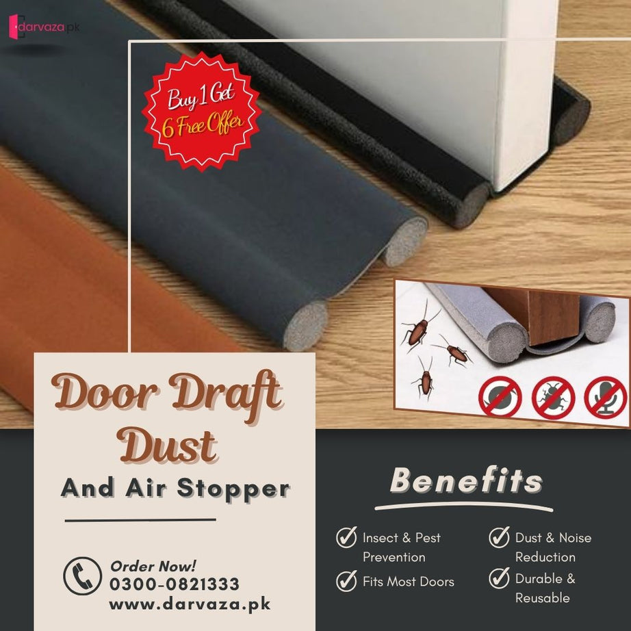Pack of 7 Door Draft Dust and Air Stopper