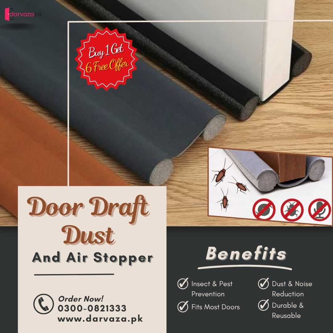 Pack of 7 Door Draft Dust and Air Stopper