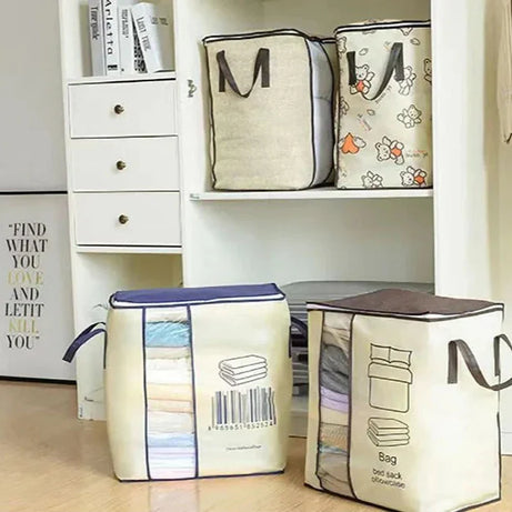 Jumbo Size Multipurpose Storage Bag & Organizer for Clothes & Blanket