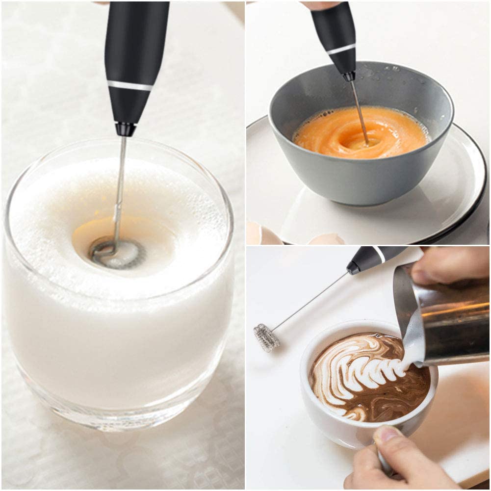 2 In 1 Rechargeable Coffee Beater and Egg Mixer and Milk Frother