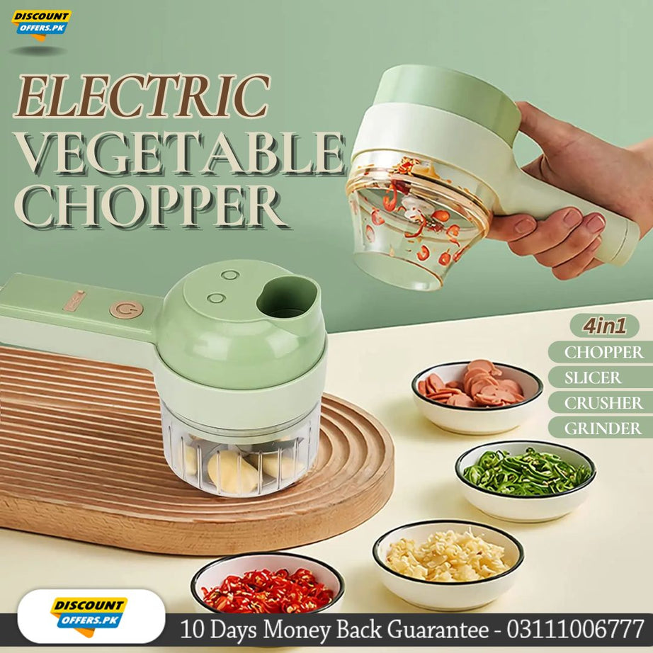 New Upgraded Electric Food Chopper Vegetable Chopper Vegetable Slicer Garlic Crusher Meat Grinder Machine Peeler Kitchen Tools