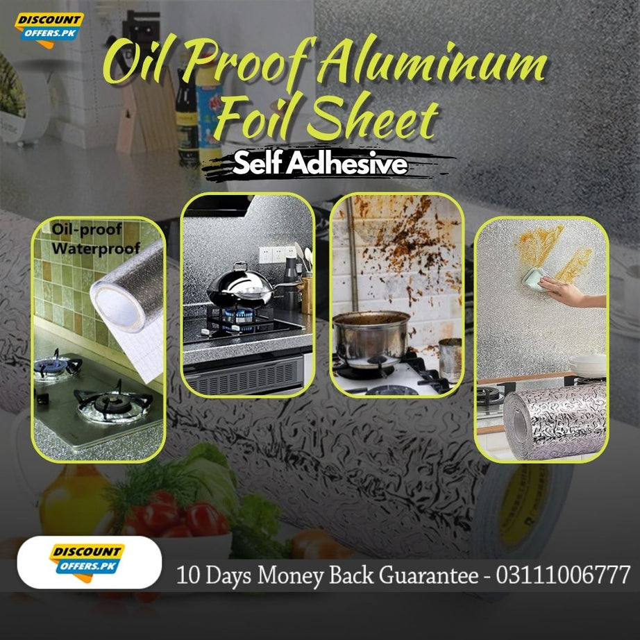 Kitchen Oil Proof Self Adhesive Aluminum Foil Sheet