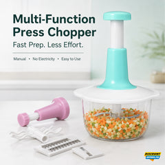 Imported Manual Hand Push Multifunctional Chopper Mixer Cutter and Grinder