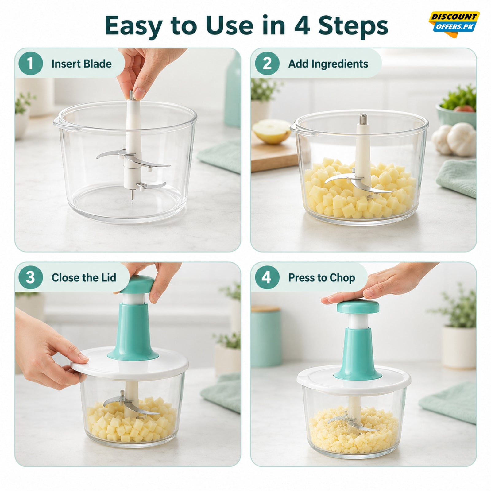 Imported Manual Hand Push Multifunctional Chopper Mixer Cutter and Grinder