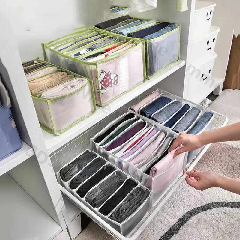 Pants Organizer 7 Grids Storage Box (1Pc)