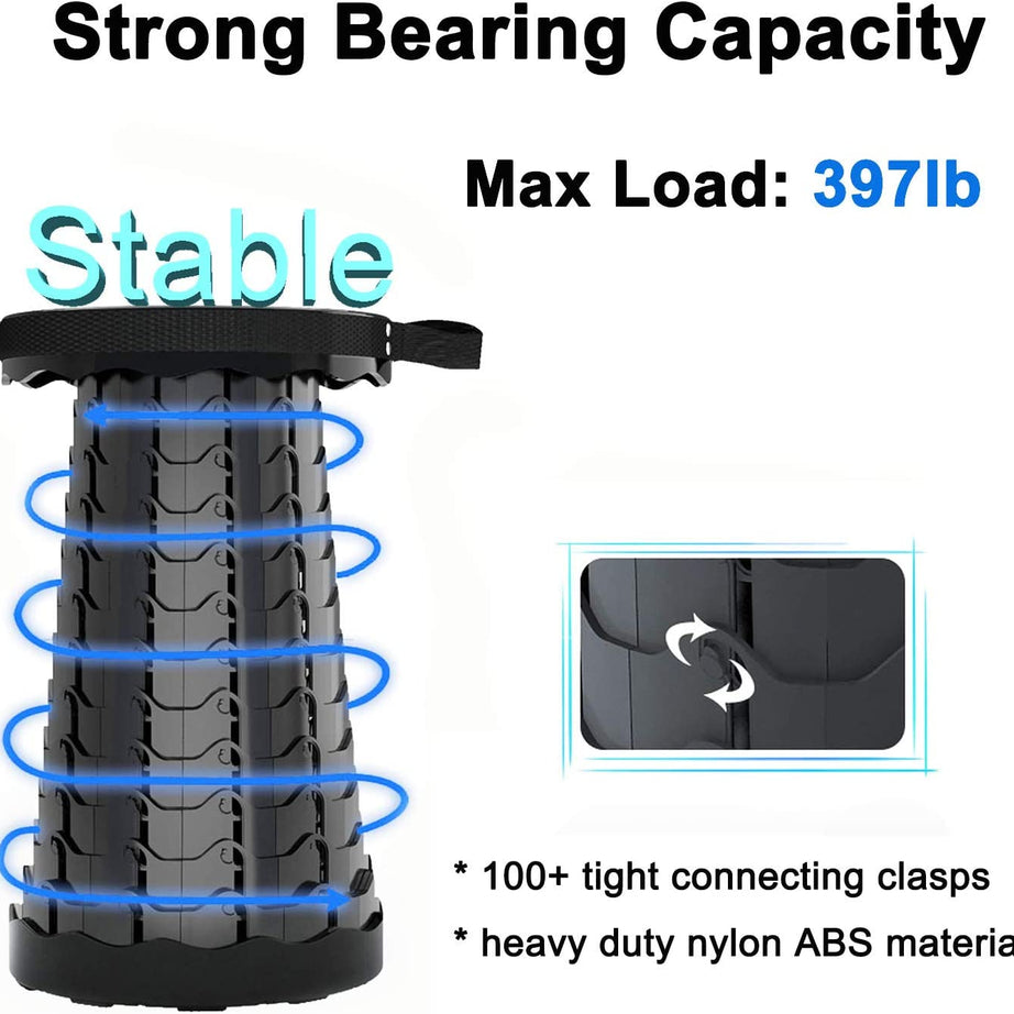 Mega Sale Offer - Imported Portable High Quality Outdoor Telescopic Stool Retractable Chair Adjustable Stool Camping Picnic Rs 1999