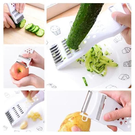 Mini 5-In-1 Multi-Use Handheld Peeler Grater