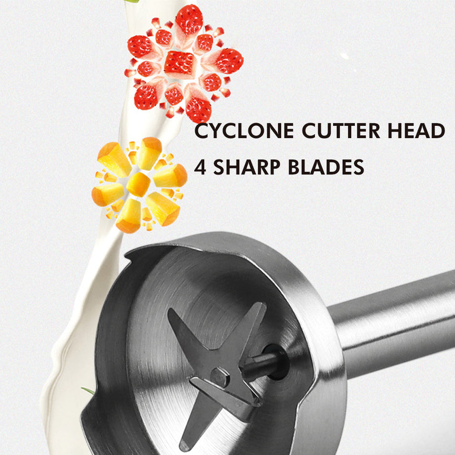 Portable Handheld Blender with Multifunctional Stainless Steel For daily Cooking at Home