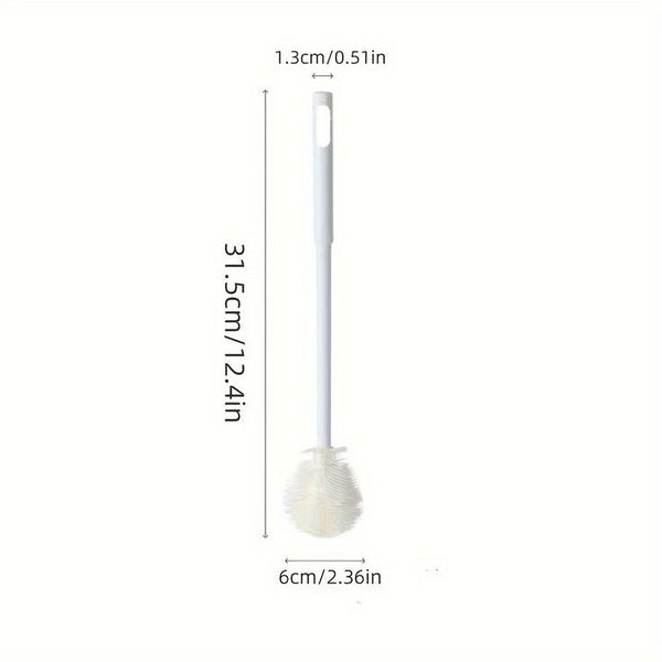 (Pack of 2) Long Handle Silicone Bottle Cup and Jars Cleaning Brush For Home and Outdoor Use