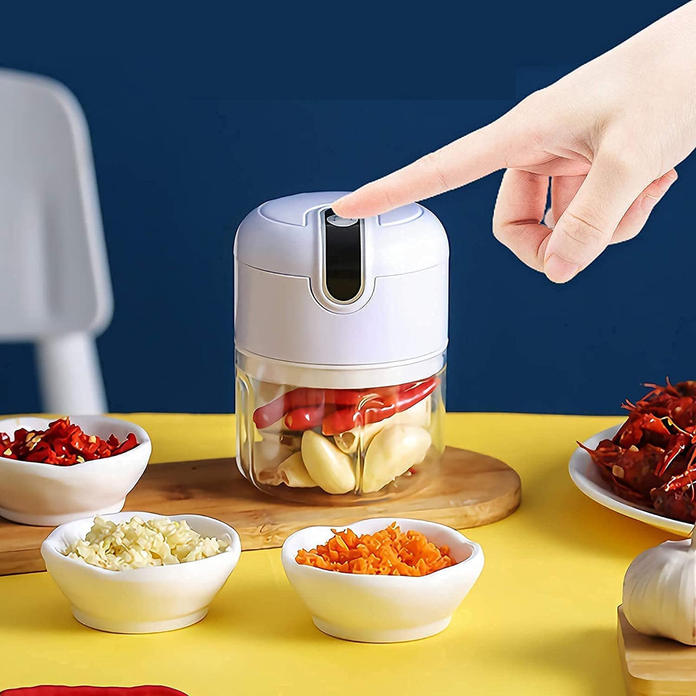 Portable Rechargeable Mini USB Food Processor Chopper