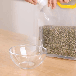 (Pack of 3) 3 Liters Reusable Moisture Proof Sealed Rice Packaging Kitchen Insect Proof Grain Storage Food Grade Bags