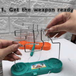 Electric Concentration Toy Wire Touch Maze Roller Puzzle Bump Game Set For Montessori Toy Children Kids