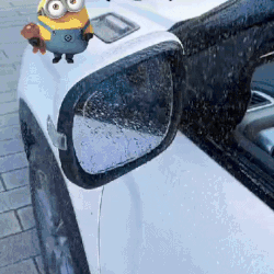 (Pack of 4) Water And Rain Proof Antilog Film For Car Mirror