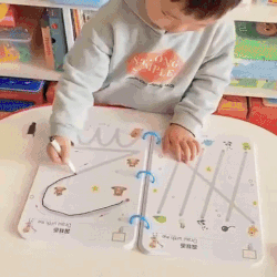 Stroke Line Dot To Dot Toddler Erasable Paper Training Book Pen Control For Kids