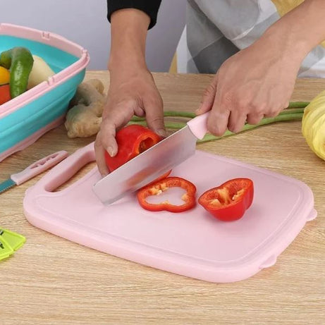Multi-Function 9 in 1 Vegetable Slicer, Cutter, Peelers, with Washing Basket and Vegetable Cutting Board For Easy and Fast Cutting