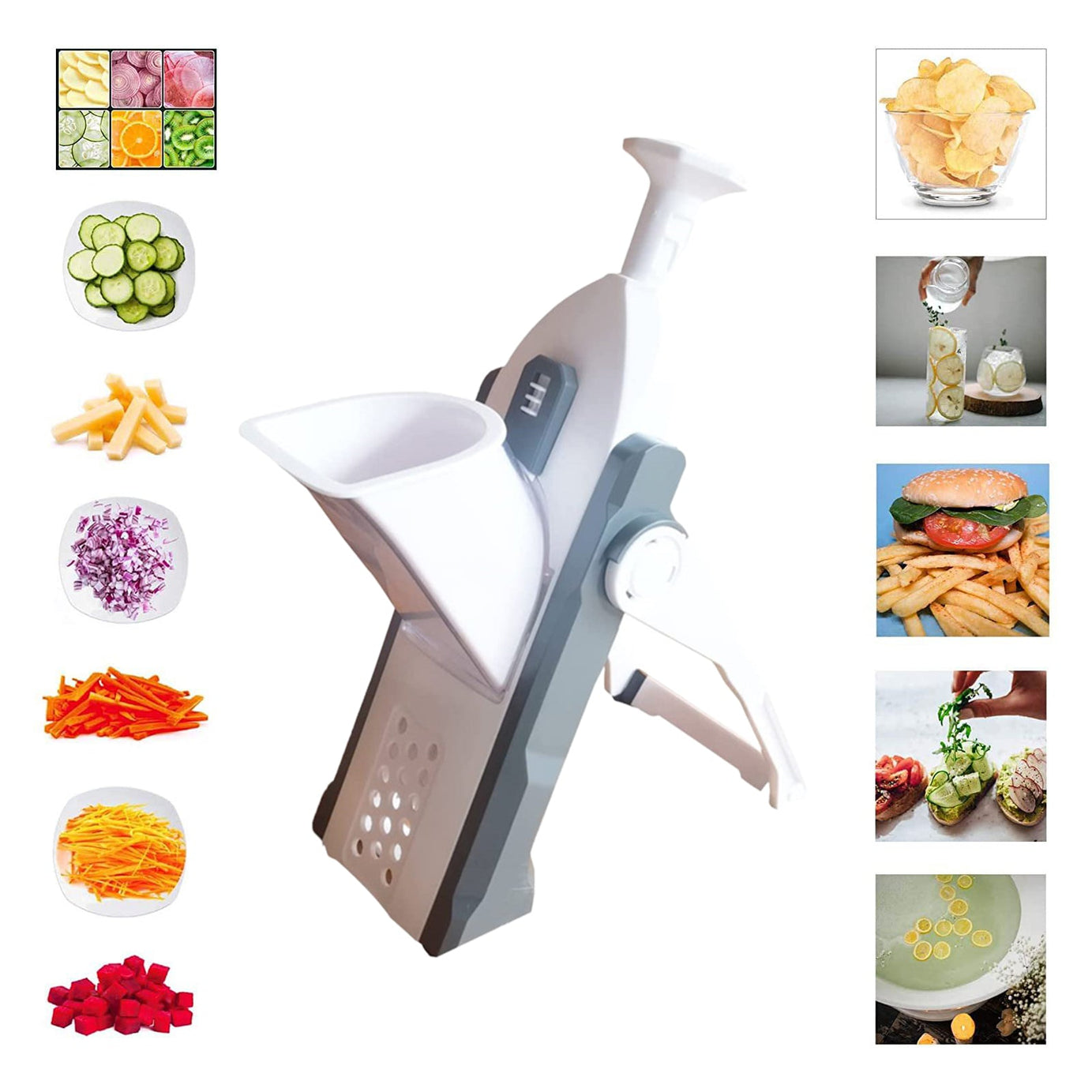 Imported Multi-Purpose Kitchen Vegetable Slicer - Multifunctional Mandoline chopper in Rs 1999