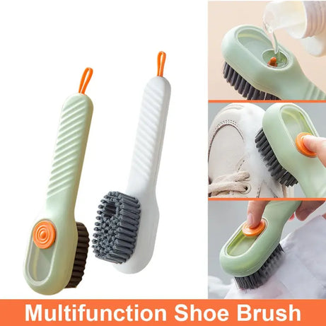 Multifunctional Liquid Cleaning Brush with Soap Dispenser for Cleaning Shoes Laundry Household Use Bathroom Kitchen