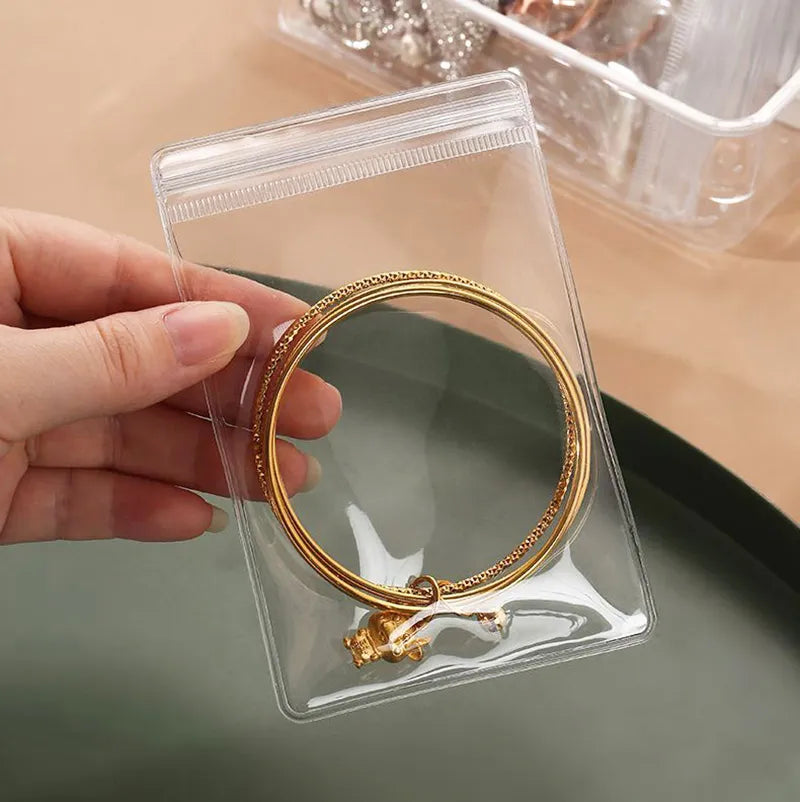 Self Sealing Jewelry Pouches 5 Pcs