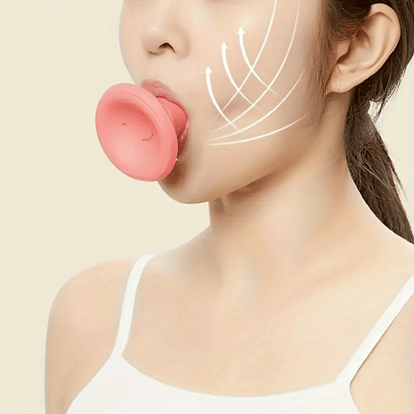 (Pack of 2) Silicone Fragrance Free V Line Chin Shaper Face Lift Tightening Tool and Muscle Trainer Slimming Device for Men and Women