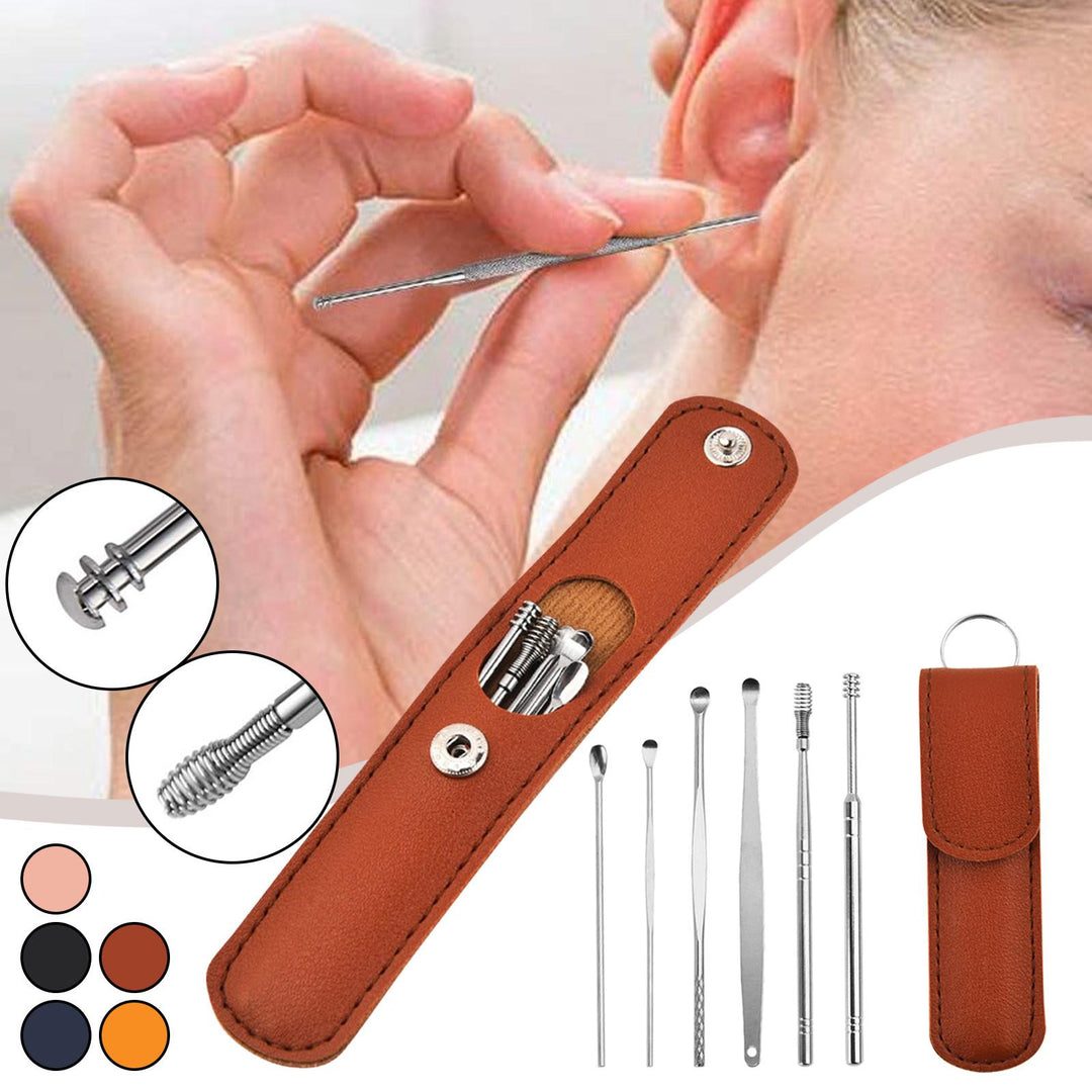Innovative Spring Earwax Cleaner Tool Set – Spiral Design Stainless Steel
