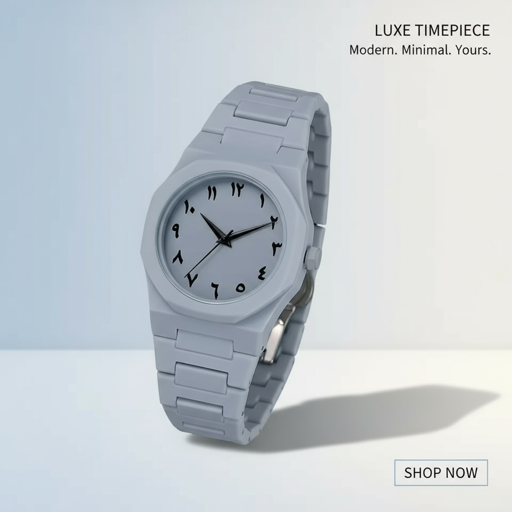 White Classic Arabic Aura Watch