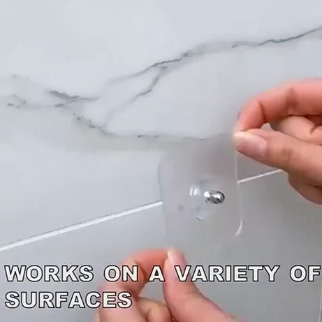 Strong Punch Free Self Adhesive Wall Screw Rod Hooks and Nail Mounting Hang Kit