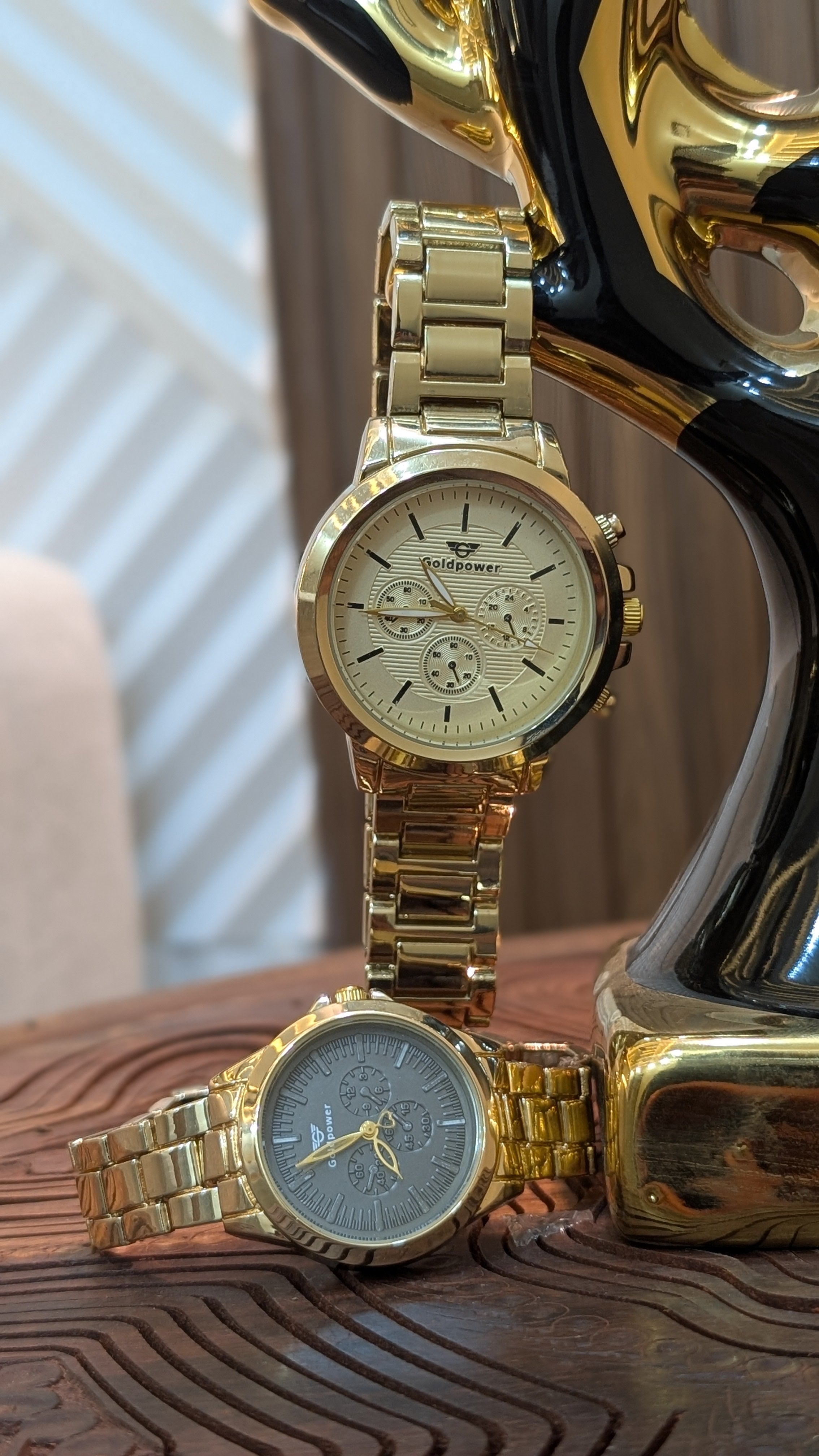 Gold TimeBond Couple Watches