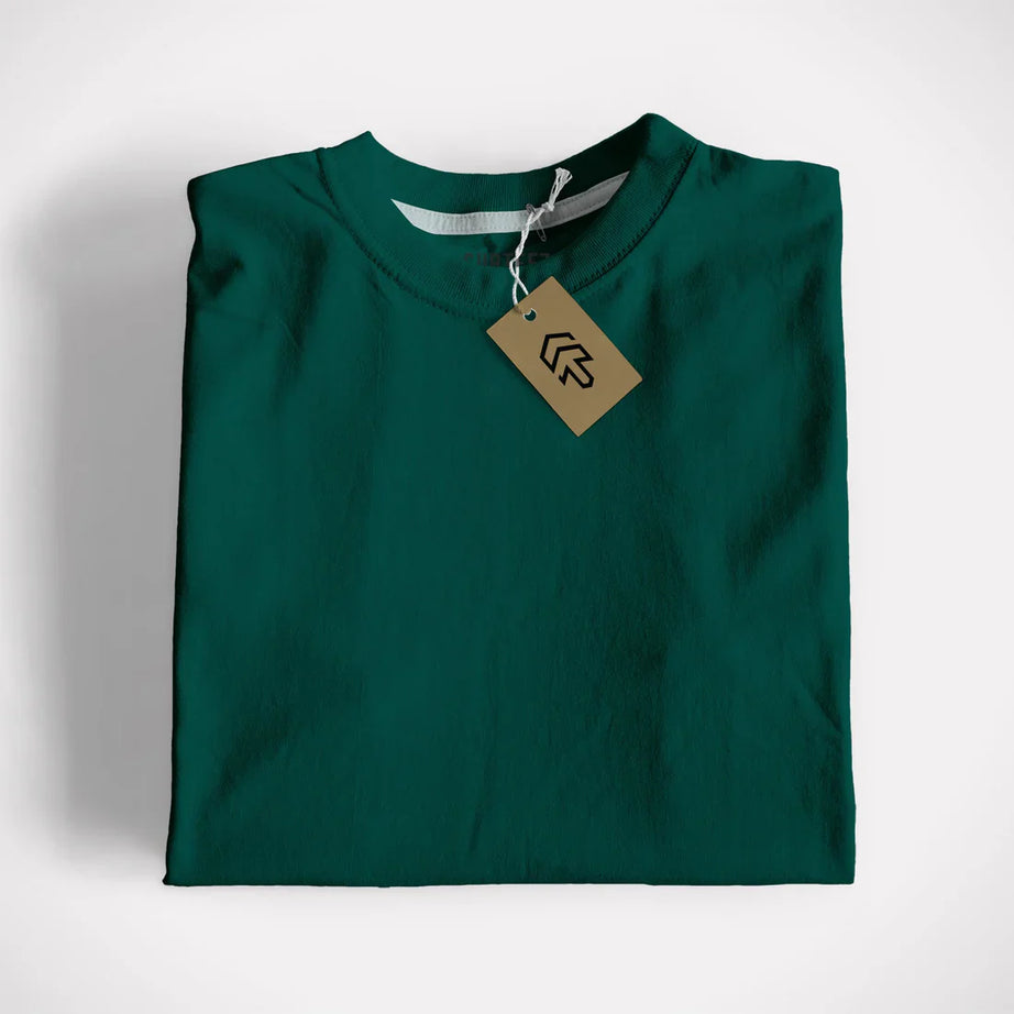 Bottle Green Basic T-Shirt