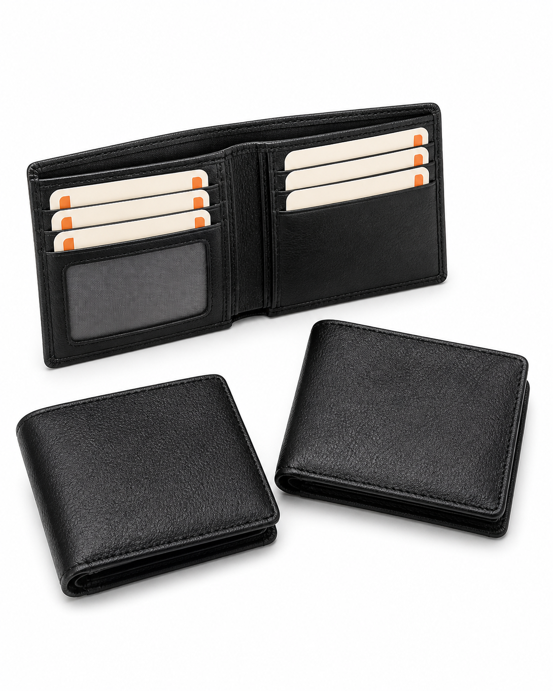 Buy 1 Get 2 Free Pure Sheep Leather Wallets for Men with 12 Pockets