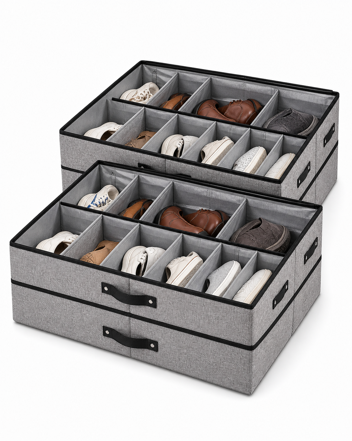 Buy 1 Get 1 Free High Quality Space Saving Shoe Organizers With Hard Foam