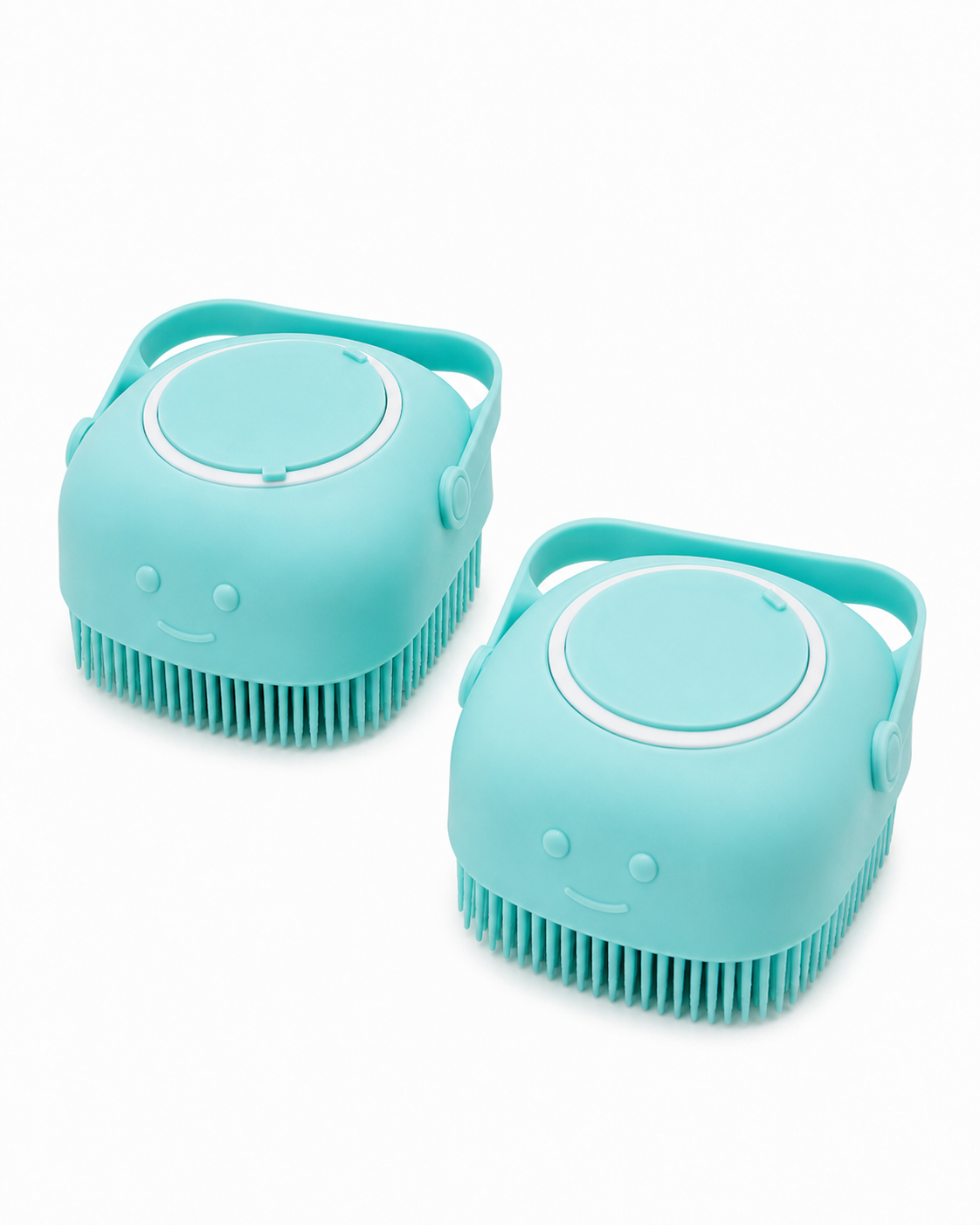 Buy 1 Get 1 Free Magic Silicone Bath and Body Brush Scrubber and Massager with Soap Dispenser