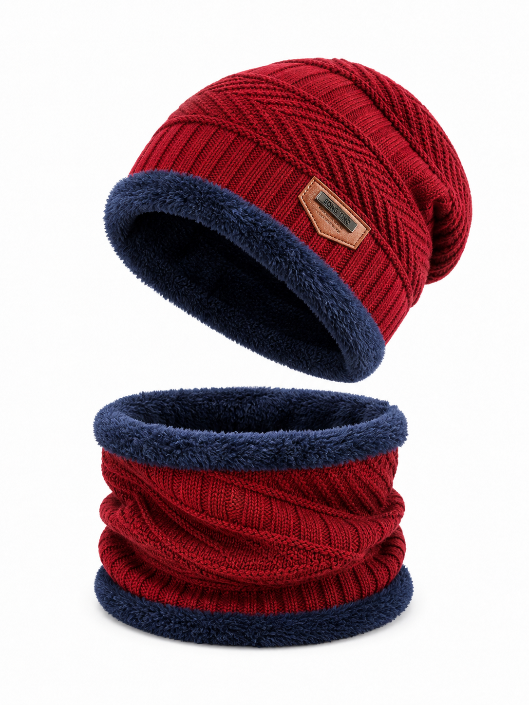 Sale Offer - 1 Warm Hat and 1 Neck Warmer Collar - 2 Items