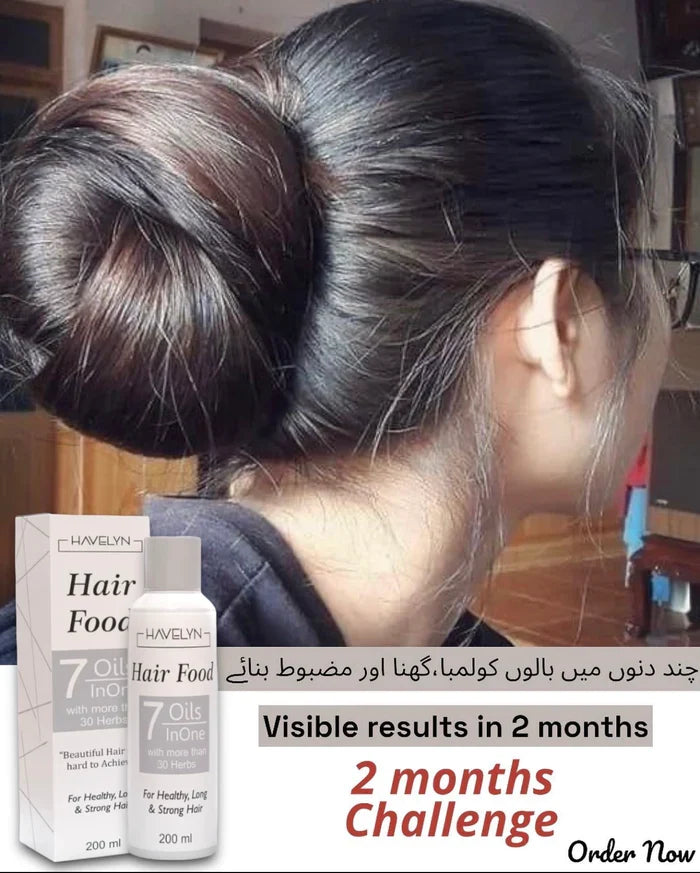 Hair Food Oil 100% Natural 7in1 Oil Mixture with more than 30 Herbs