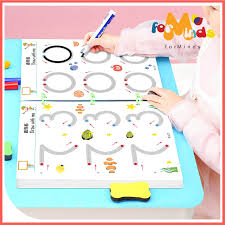 Stroke Line Dot To Dot Toddler Erasable Paper Training Book Pen Control For Kids