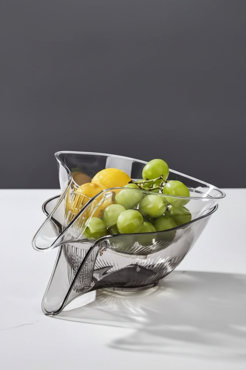 Versatile Durable Plastic Kitchen Drain Basket for Washing Fruits and Vegetable or More Use in Home and Restaurant