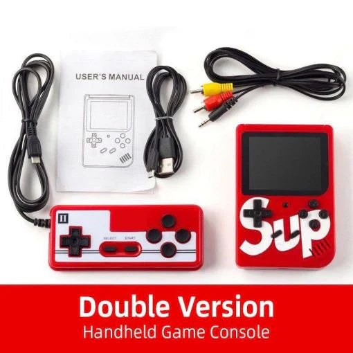 Handheld SUP Retro Game Box Console with Dual Controller and Built-in 400 in 1 Games