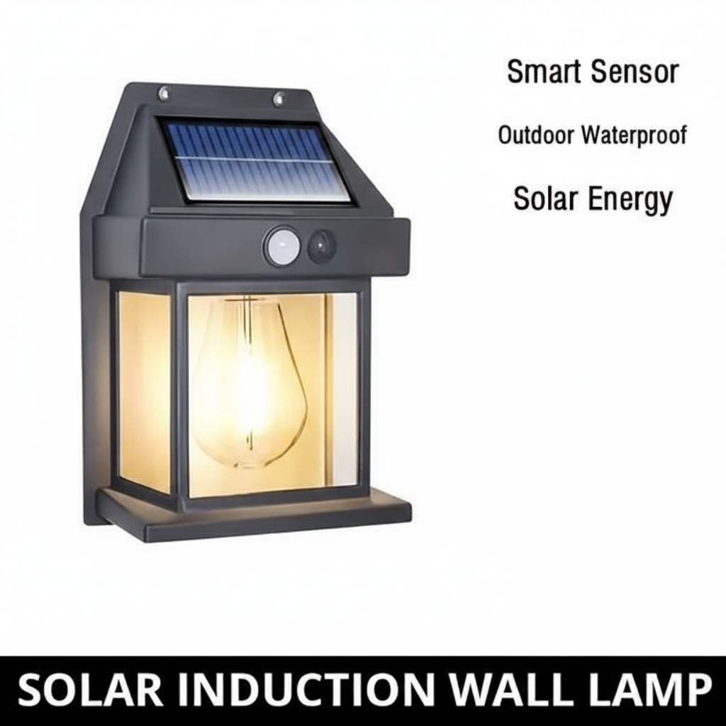 Solar Tungsten Wireless Outdoor Led Wall Light With Human Sensor Bulb Waterproof Garden Landscape Villa Courtyard Decor Night Light