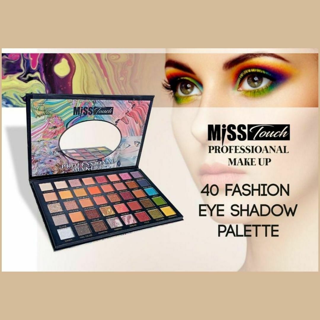 Ultra Colorful 40 Fashion Eye shadow Palette, Terracotta, Glitter, Velvet, Matte Colors All Highly Pigmented Shades in the Kit