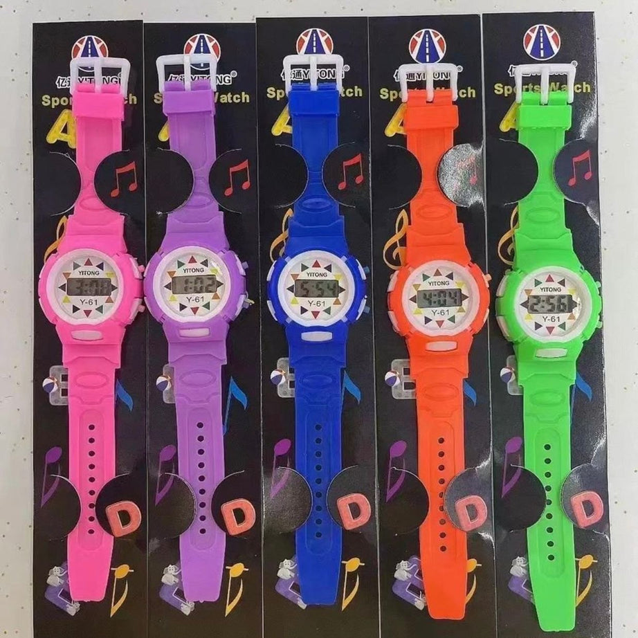 (Pack of 3) Fancy Yitong Y 302 Kids Plastic Digital Watch For Children