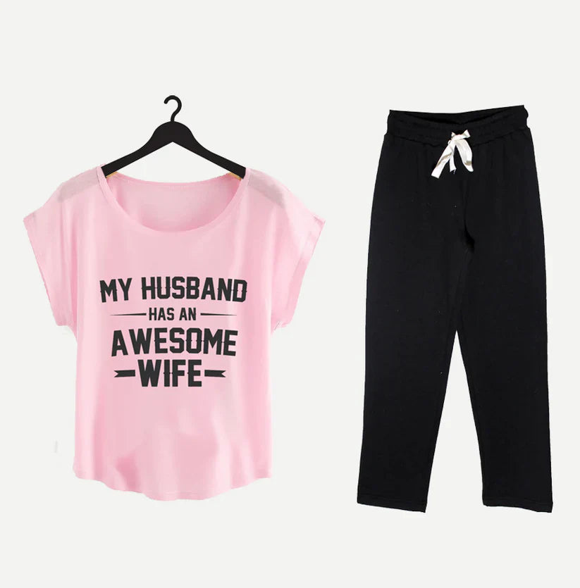 Husband Has Awesome Wife Night Suit
