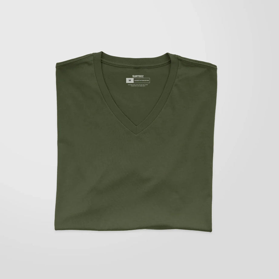 V-Neck Basic T-Shirts