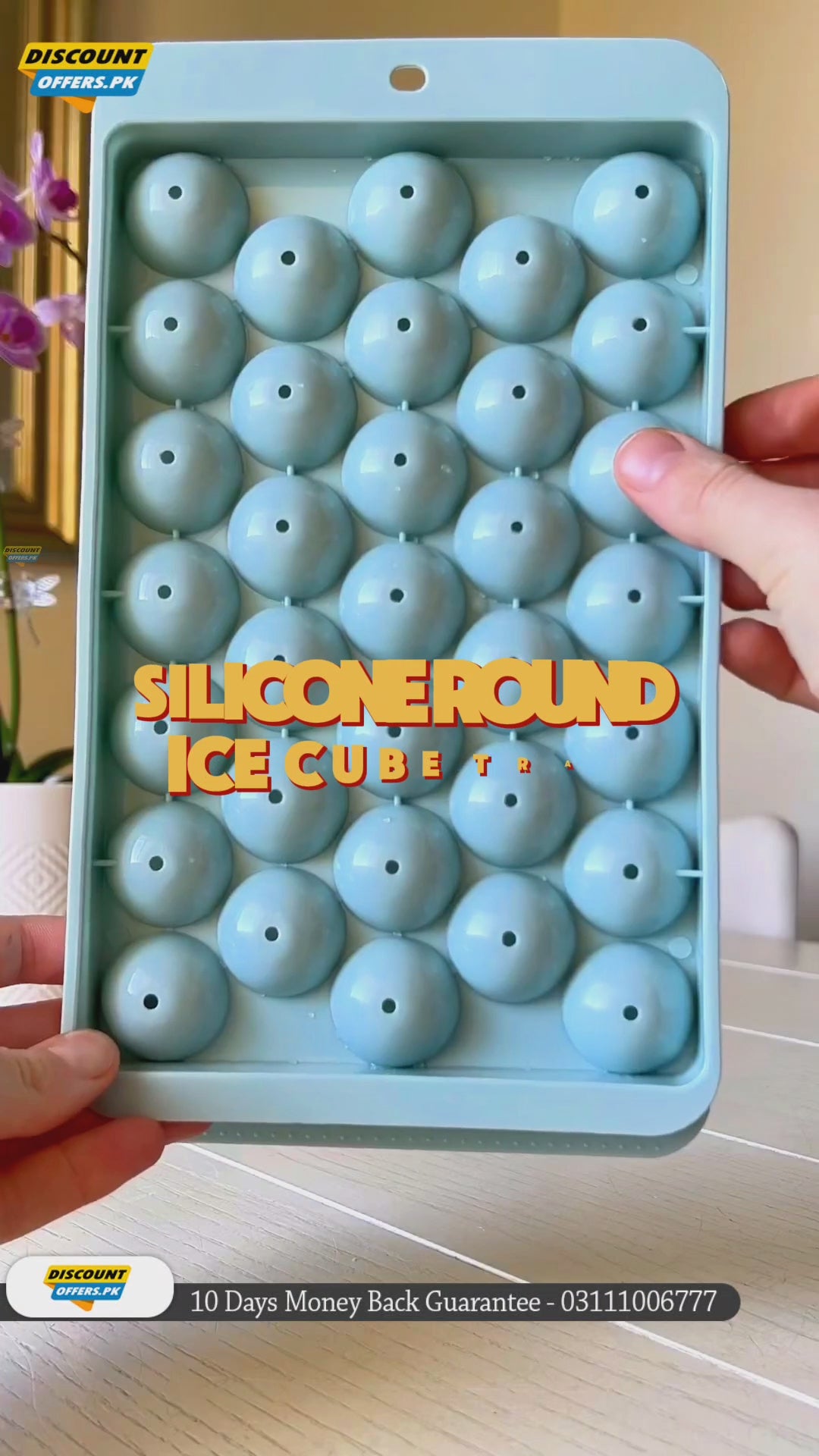 Buy 1 Get 1 Free Offer 2 Imported Round Balls Ice Cubes Tray for Slow-Melt and Prolonged Cooling