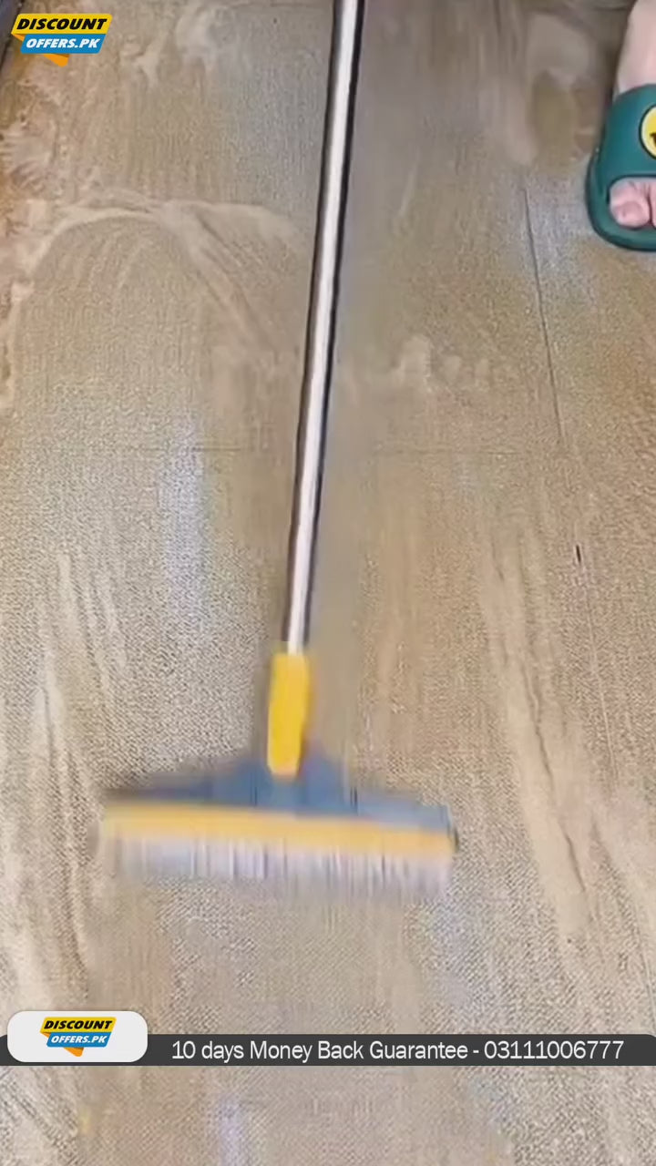 (Mega Sale) 2 in 1 Cleaning Brush Floor Scrub Broom Wiper Scraper