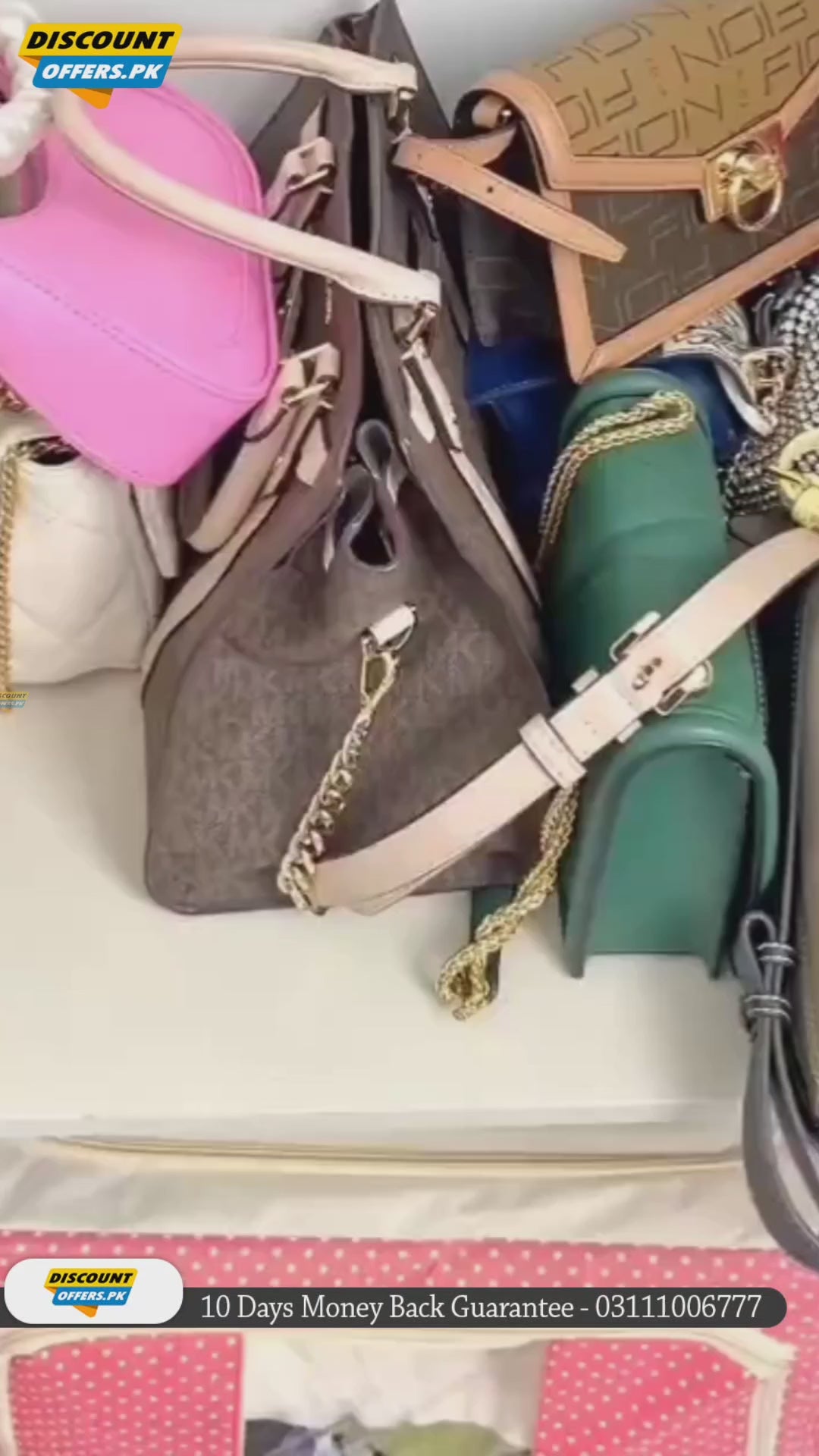 Buy 1 Get 1 Free Handbag Storage Hanging Purse Organizer with 6 Large Easy Access Pockets