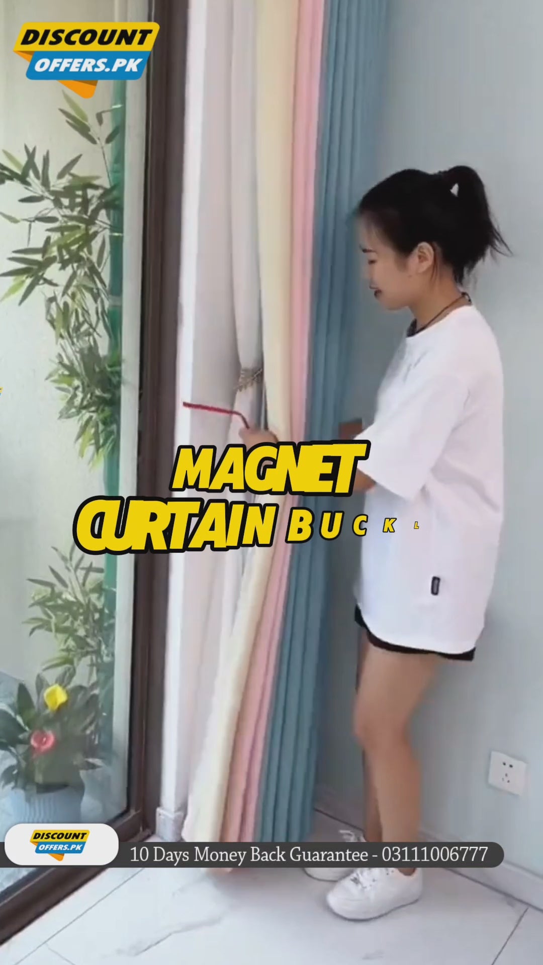 2 PCS Magnetic Pearl Curtain Buckle Tiebacks European Style Decorative Rings