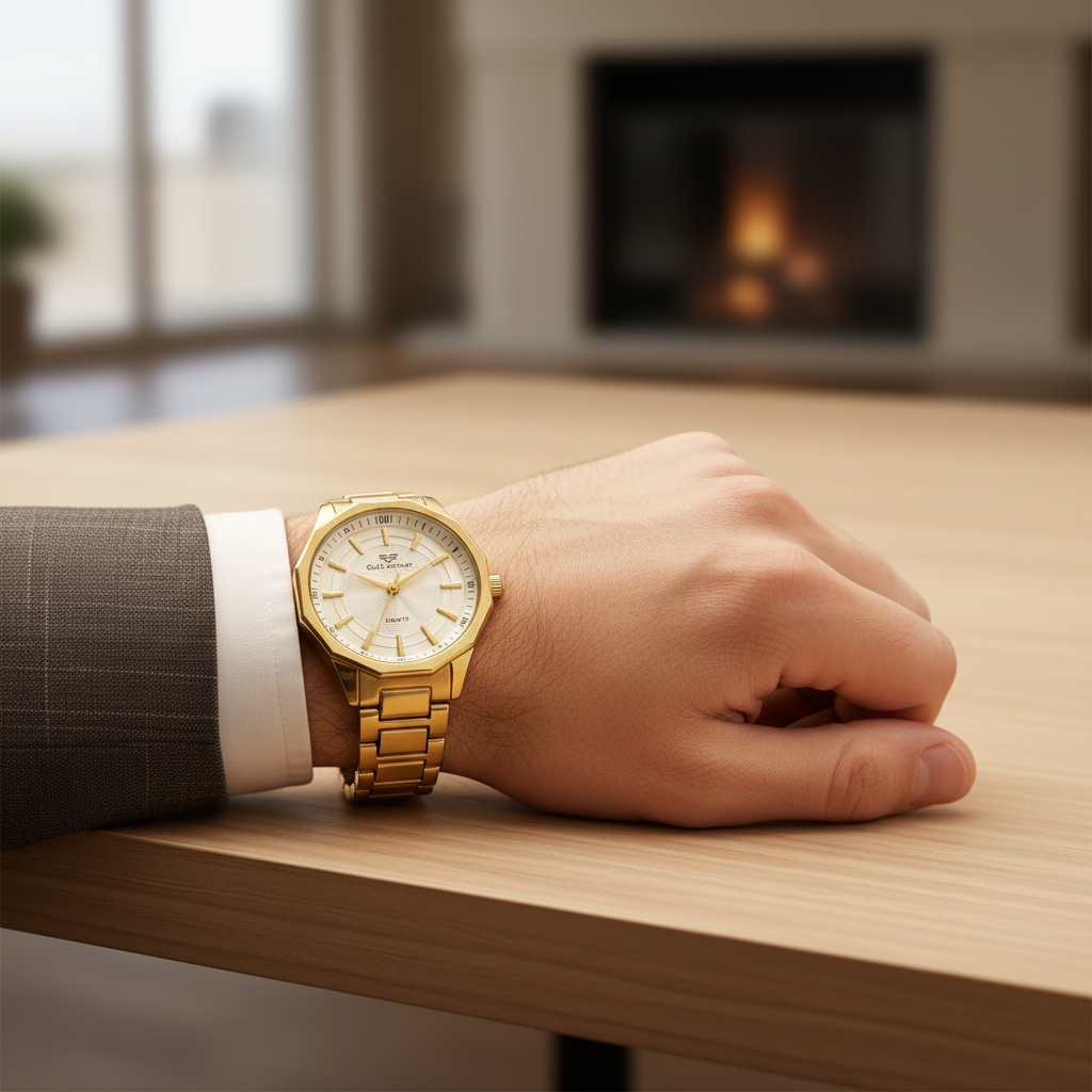 Luxe Chrono Gold Watch Timeless Luxury