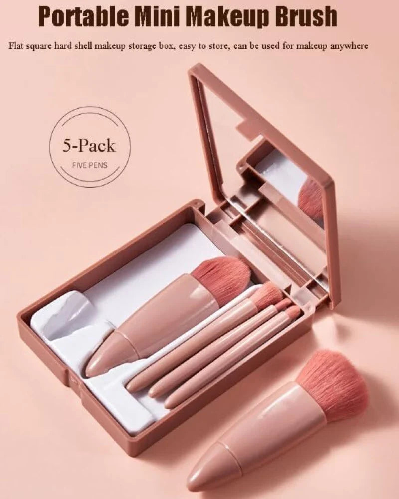 5-piece Makeup Brush Tool Set, Makeup Powder, Eye Shadow, Foundation, Blusher, Mixed Makeup Brush, Beauty Tool