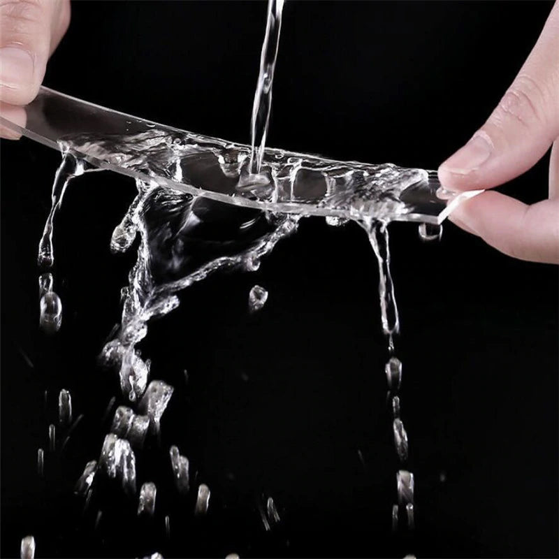 Imported Washable Reusable Nano Double Sided Transparent Tape for firm grip and Long Lasting Stickiness